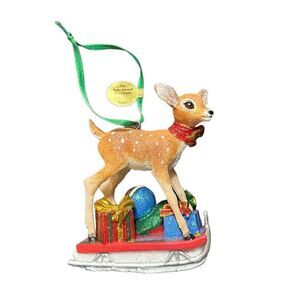 Danbury Mint “Fawn” deer Vintage Ornament Baby Animal Collection Holiday Christm